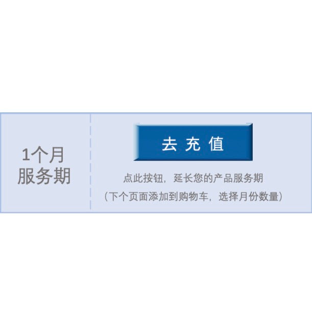 延期服务，$3.99/月（下个页面修改购物车里的数量，就可以增加充值的月份数）